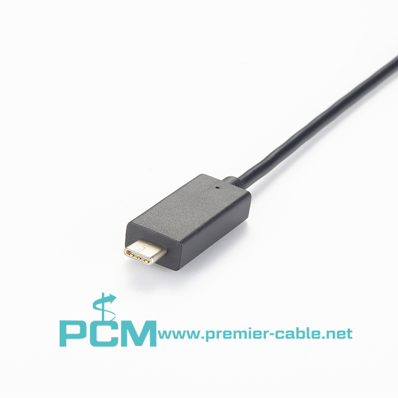 USB Type-C to RJ12 6P Shield Black Cable