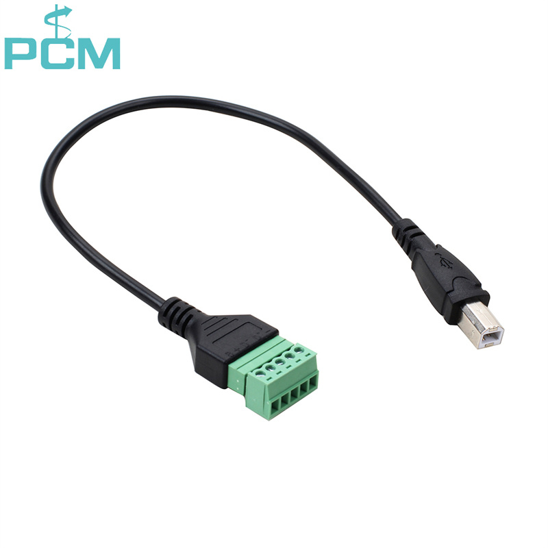 USB Type-B Male to 5 Pin Terminal block Cable