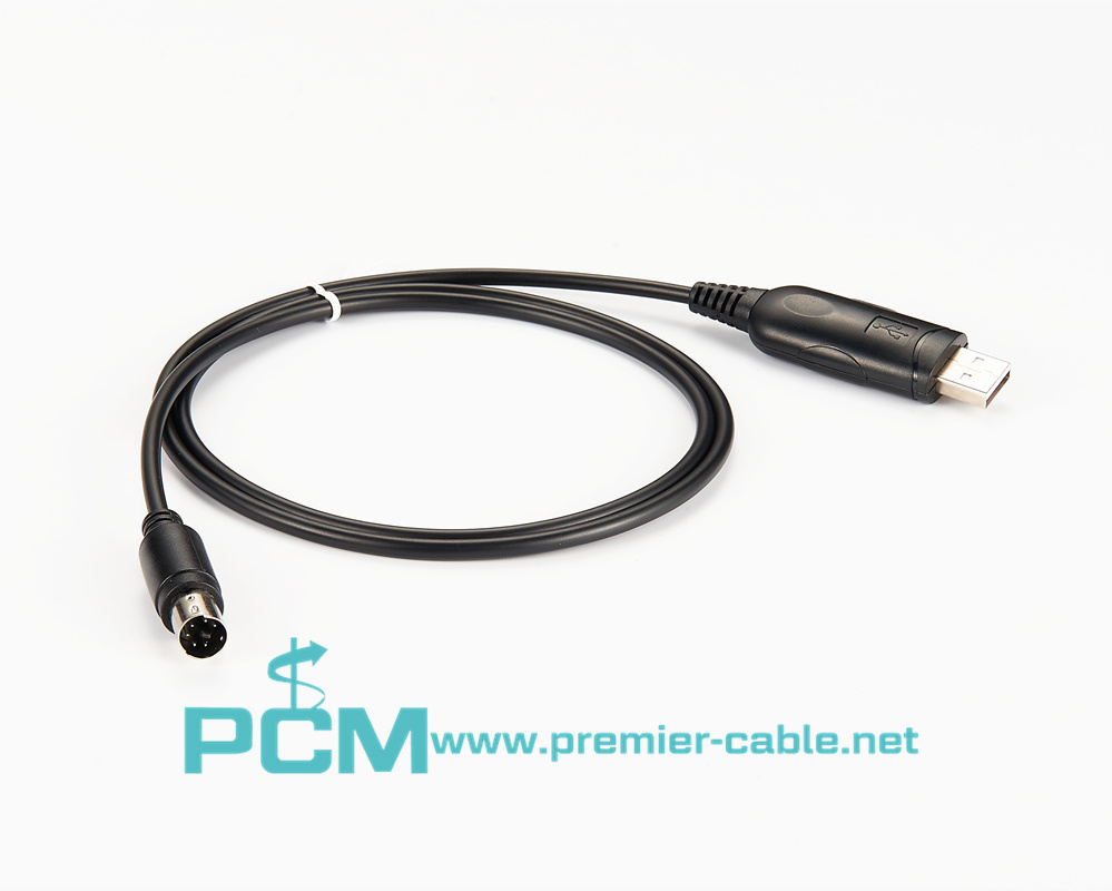 USB Serial Cable RS232 with 6 Pin Mini DIN Connector