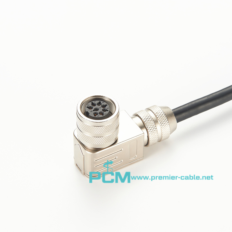 M16 Male right angled cable connector 