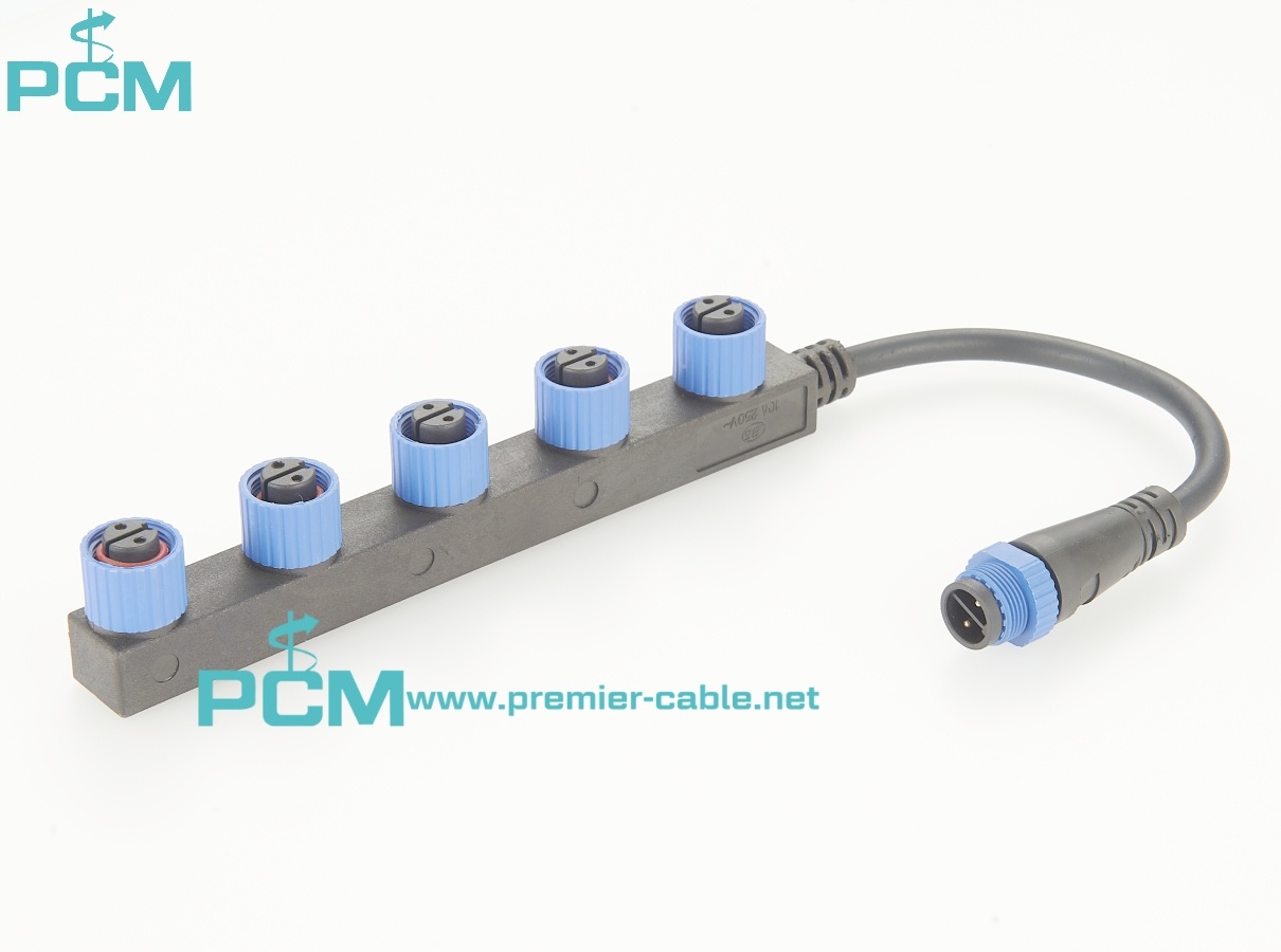 M15 LED street light module standard male female cable splitter
