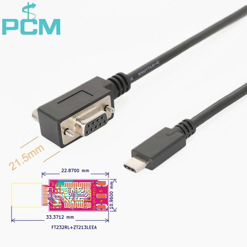 Industrial Ethernet Serial RS232 Cable USB-C 