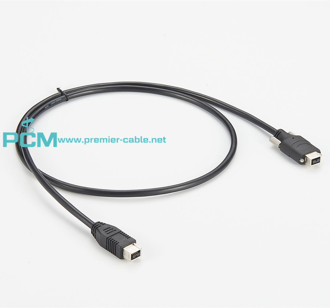 9 PIN FireWire 800 Cable IEEE 1394 with Thumb Screw 