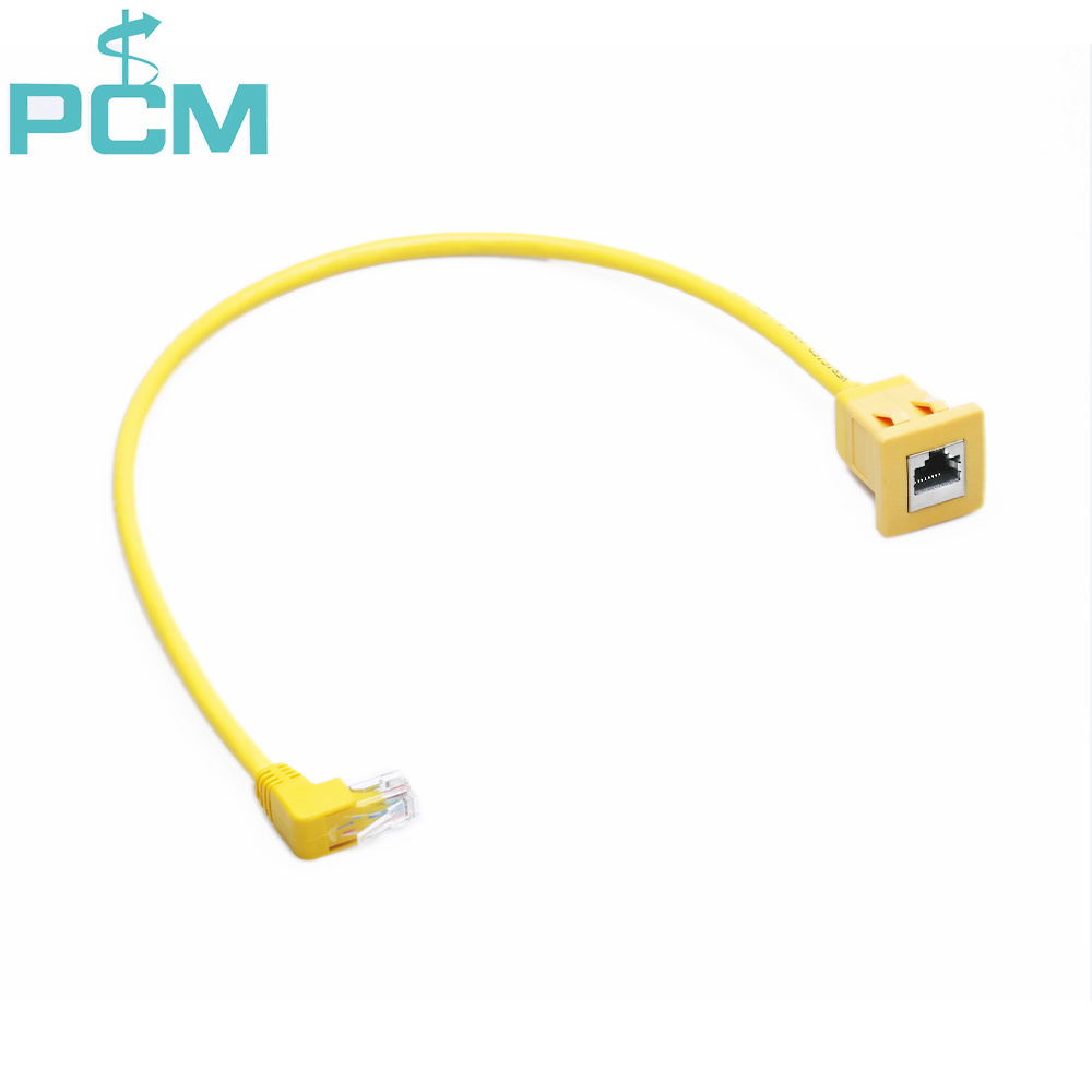 Snap In RJ45 CAT5e Panel Mount Cable