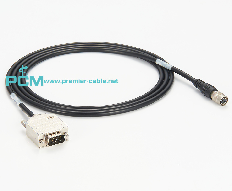 Camera Power Cable 6 Pin Hirose To 15 Pin D Sub Cable 