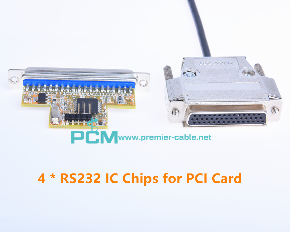 PCI Interface card cable USB RS232 DB44 