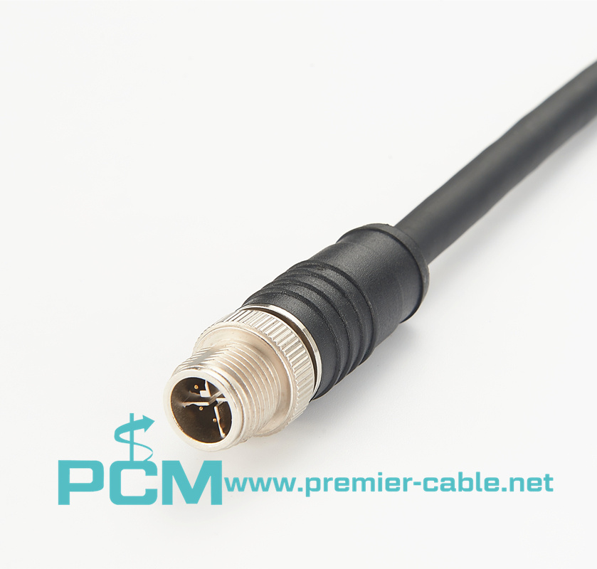 M12 Waterproof Connector X Code To RJ45 Cable