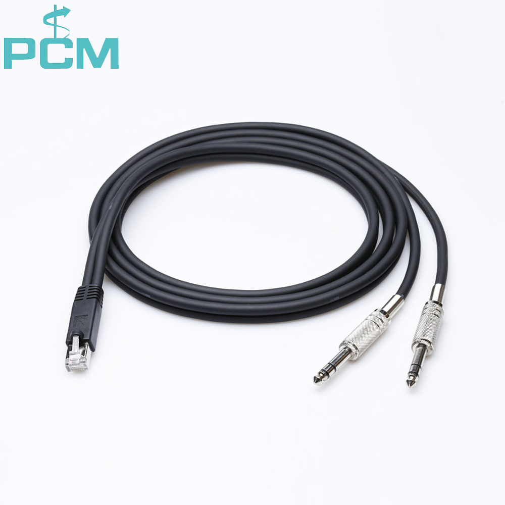 RJ-45 Male to  TRS 6.35 cable