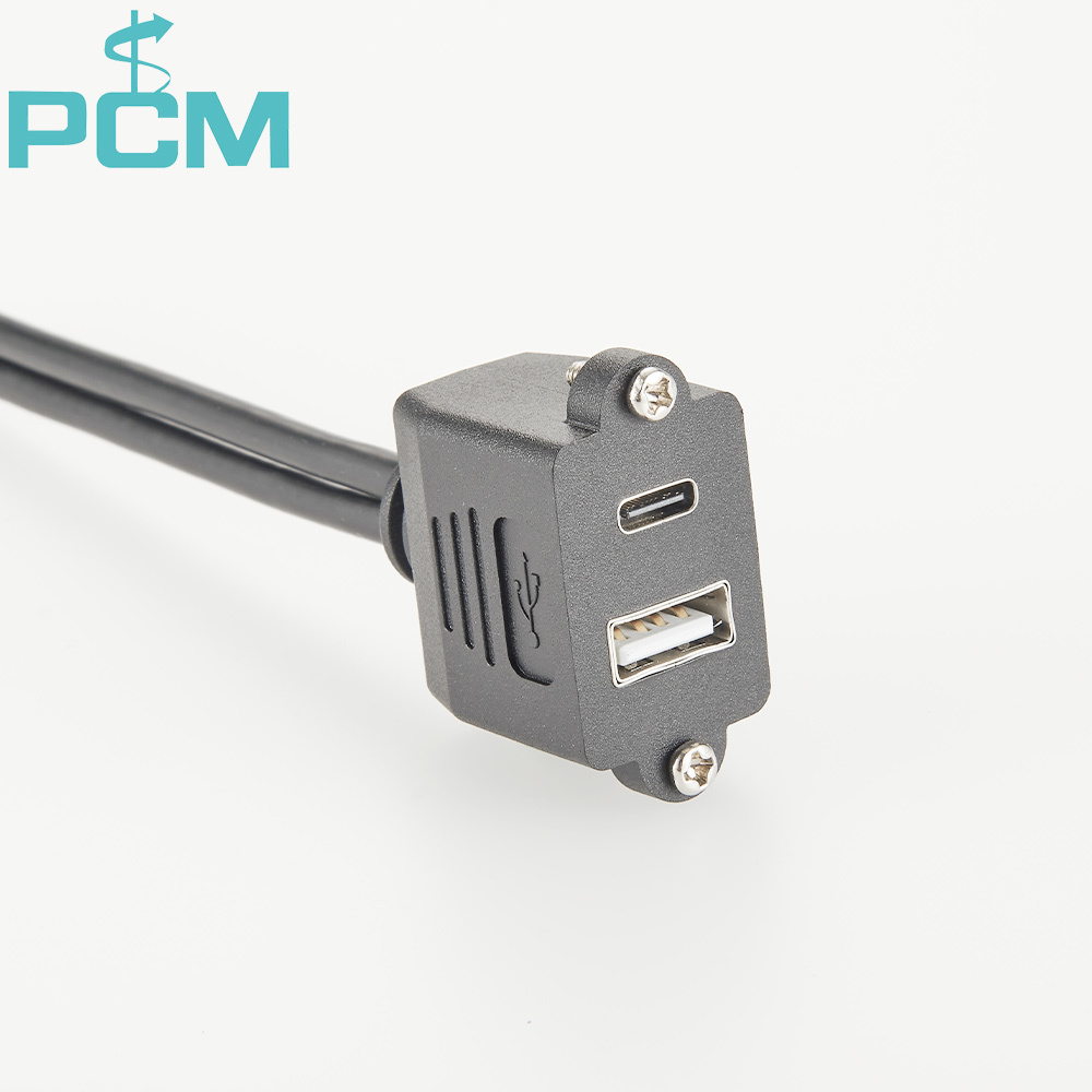 USB A Over USB C Combo Connectors