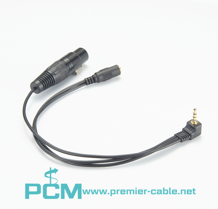 TRRS to XLR Microphone & 3.5mm cable
