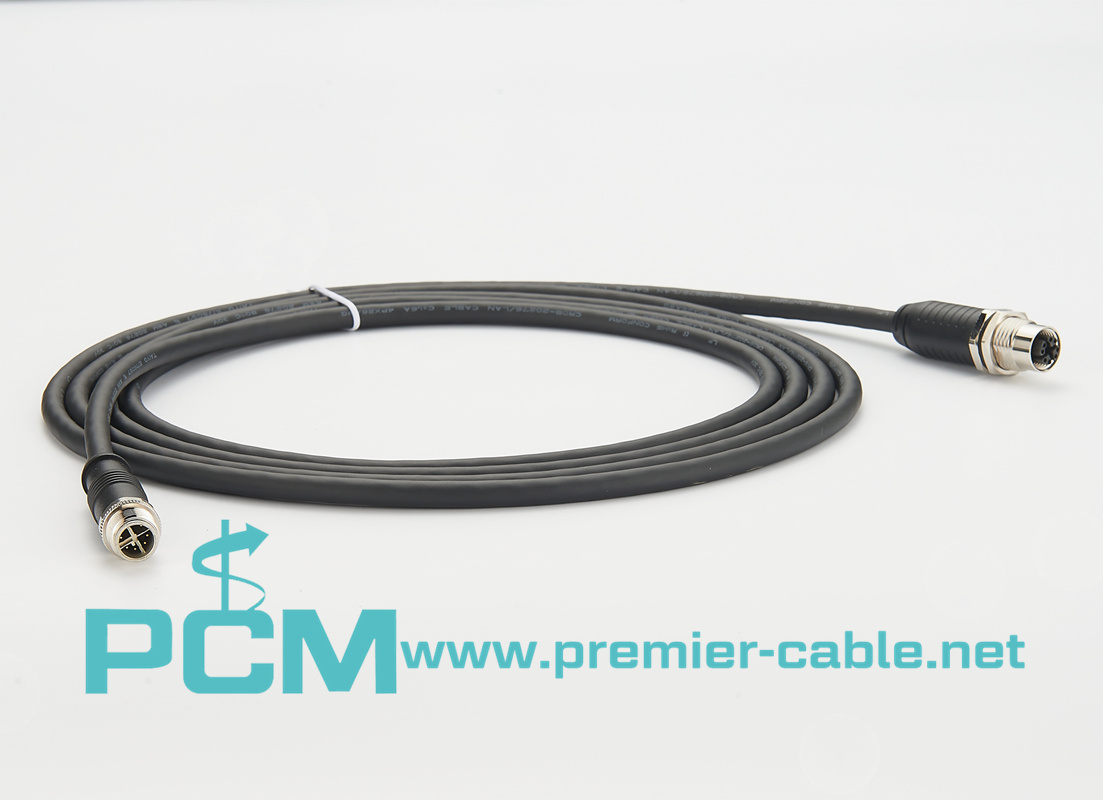 M12 8 Position IP67 X-Coded Ethernet Panel Mount Cable