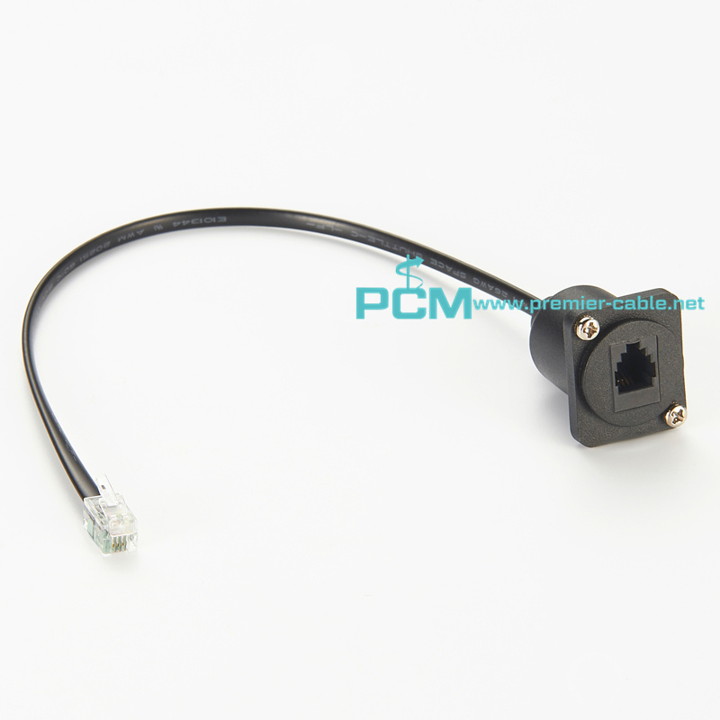 D-type CAT3 telephone module RJ11 connector