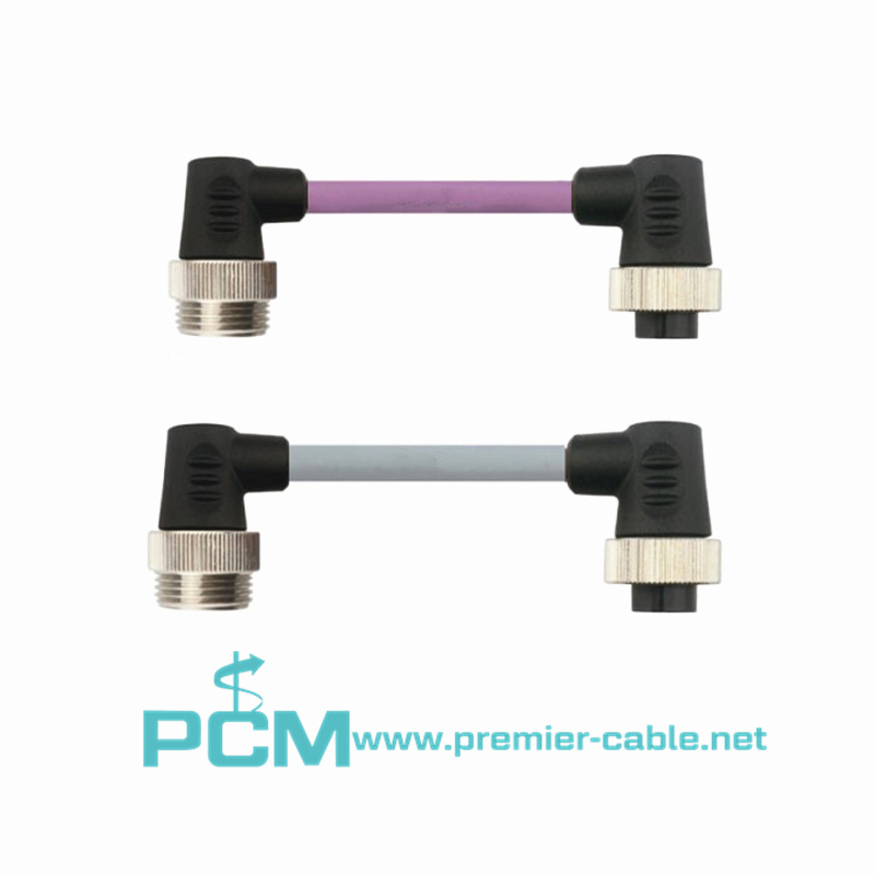 7/8 circular connector with cable 3 4 5-pin waterproof IP67  
