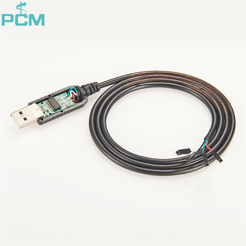 USB to asynchronous serial data cable with  3.3V TTL level UART signals 