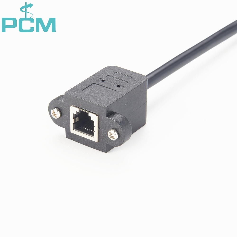 RJ12 Panel Mount Extension Cable 