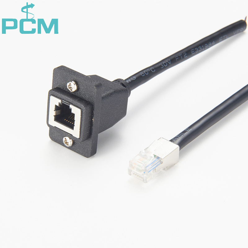 RJ12 Panel Mount cable