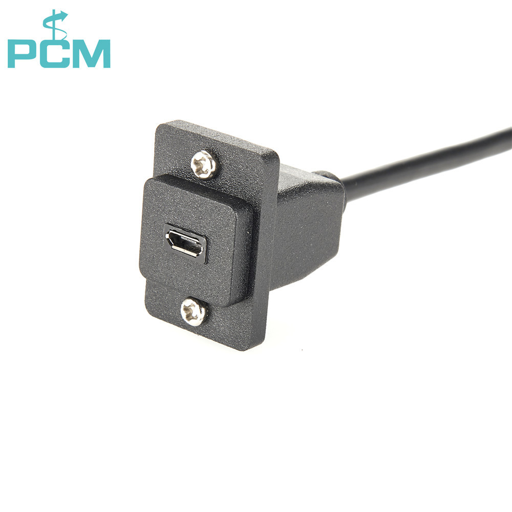 ECF Style Micro USB Panel Mount Cable