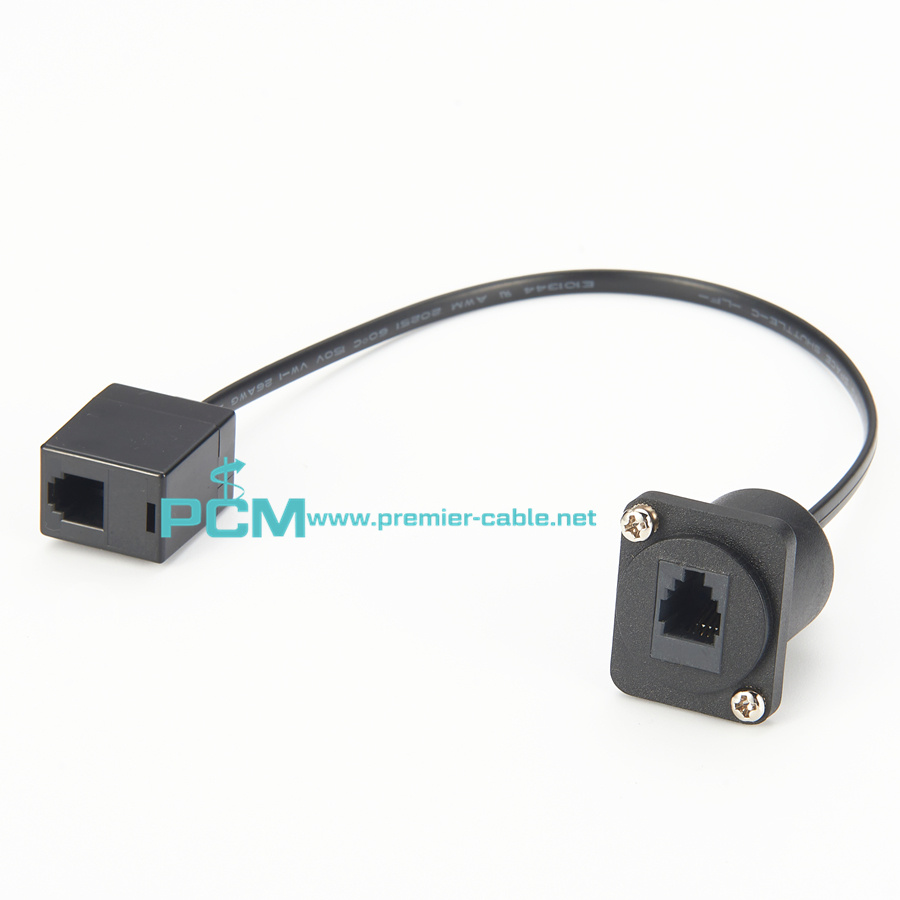 CAT3 RJ11 RJ10 RJ9 Female to Female Coupler Panel Mount