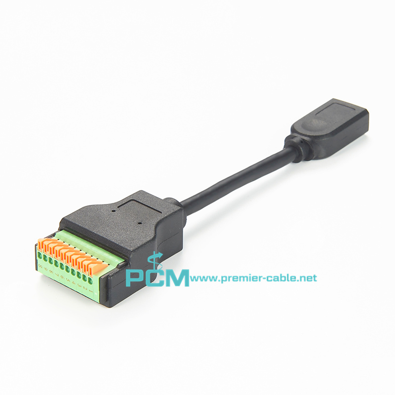 USB Adapter USB-A Stecker Terminal block