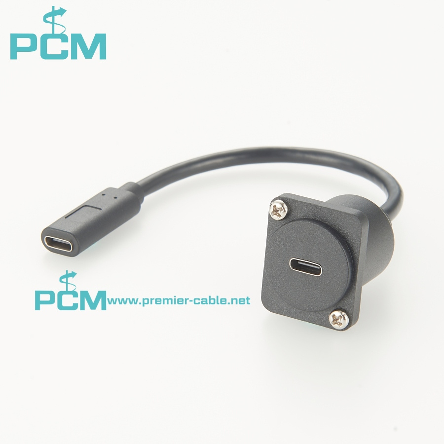 USB C D-Type Adapter Standard D-type Mounting 