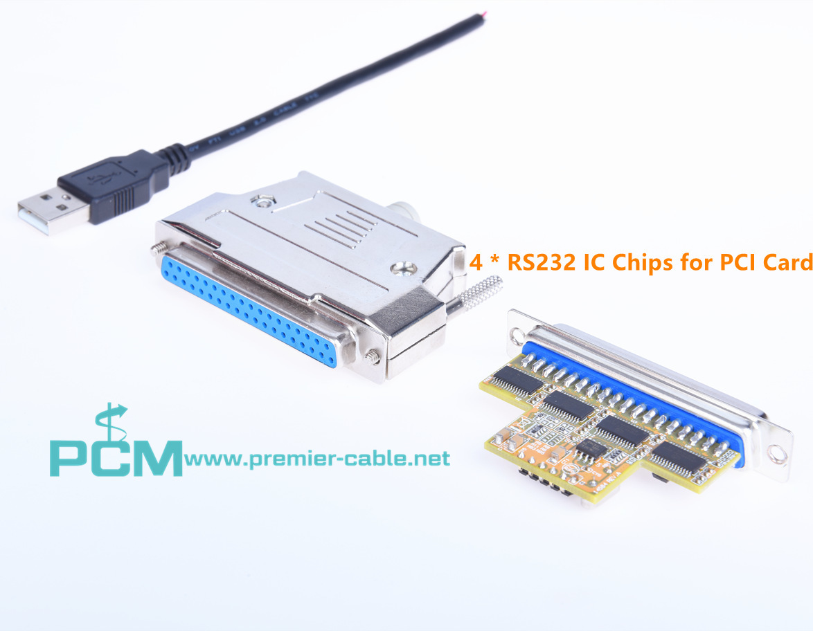 USB to DB37 PCI Express Card Serial Cable