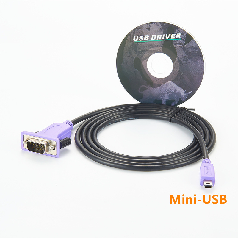 Mini 5 Pin USB to DB9 Serial Converter