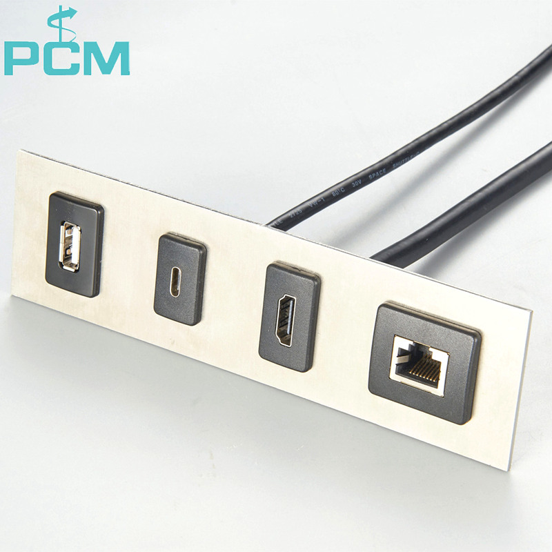 Snap in USB 3.1 Type E to Type C Panel Mount Cable
