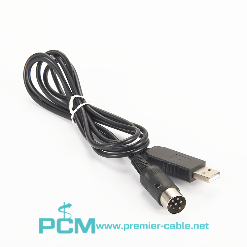 USB Programming Cable 6 pin DIN Connector