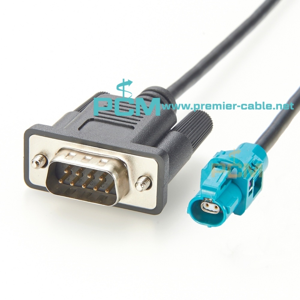 RS232 DB9 to Rosenberger H-MTD Automotive Ethernet Cable