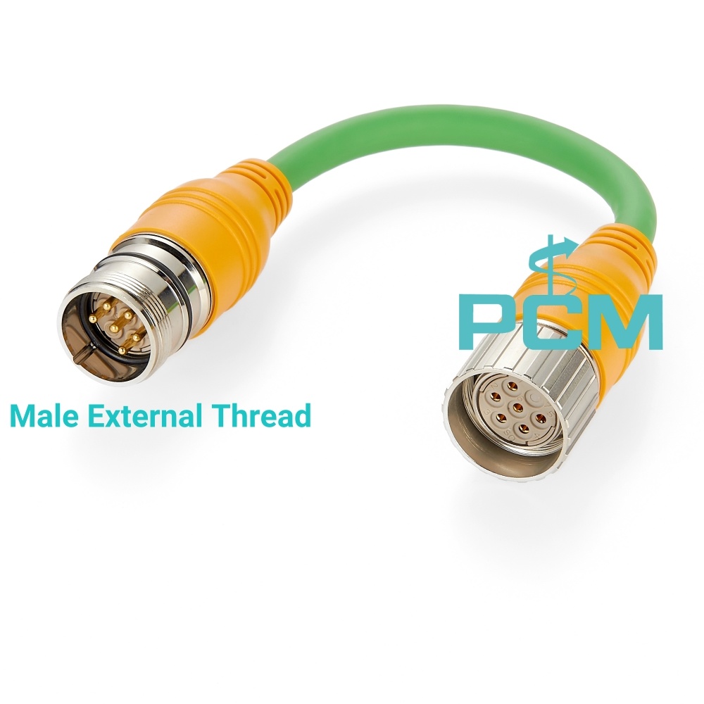 Power supply cable for Remote Bus module 6 pole M23 connector
