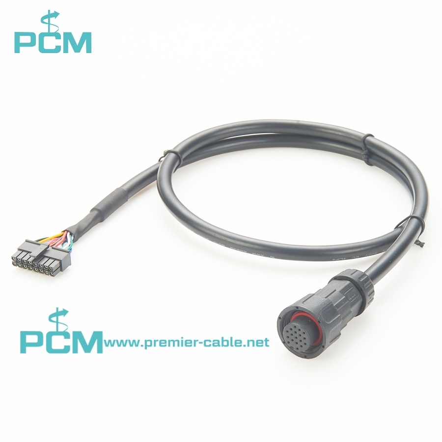 M19 Circular power connector to Molex Micro-fit cable