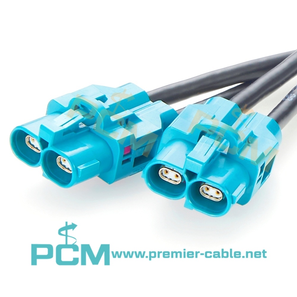 H-MTD to H-MTD E6K10B Automotive Ethernet Cable Harness