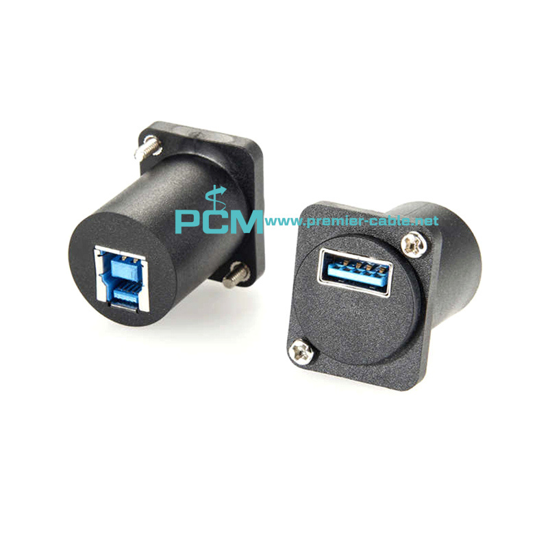 D Type USB 3.0 Socket Type A to B