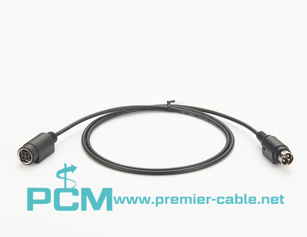 Power Din 4 pin Male to Female extension Cable
