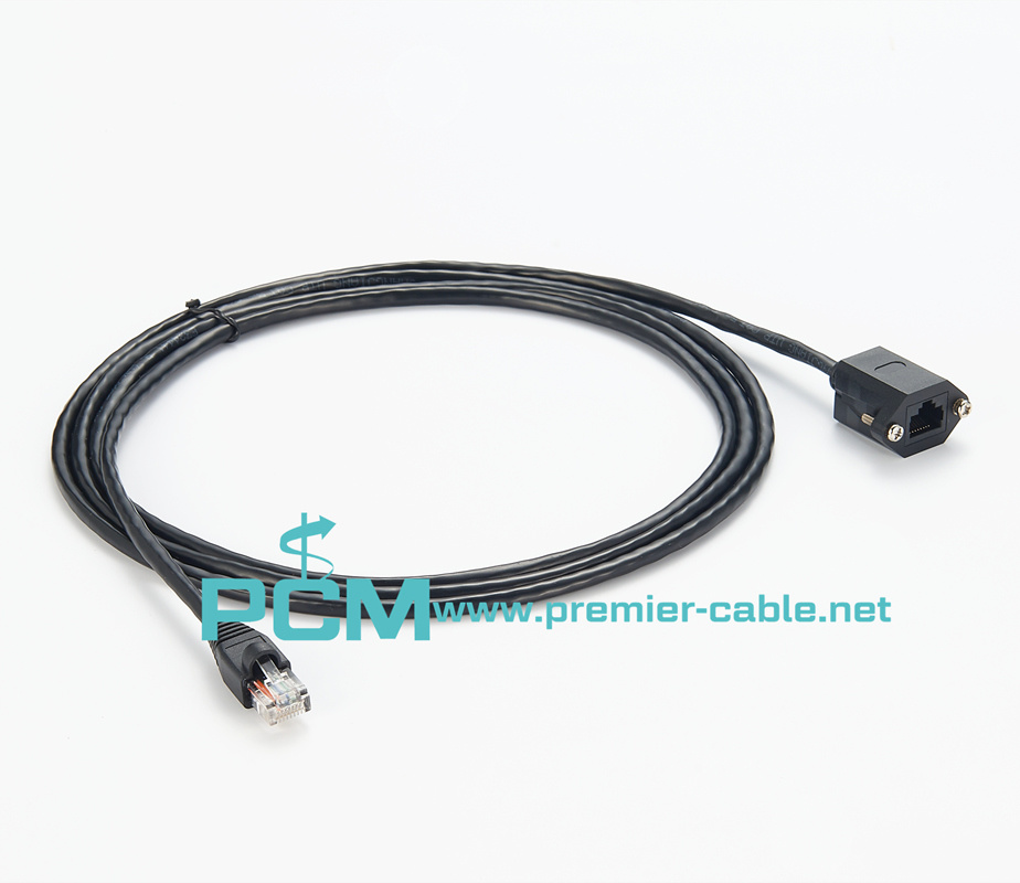 Panel Mount Ethernet Extension Cable 