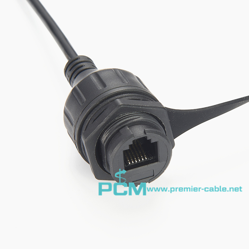 RJ12 Threaded Waterproof Connector cable 
