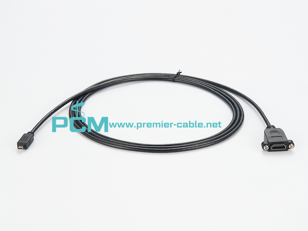 Panel Mount Micro HDMI Extension Cable