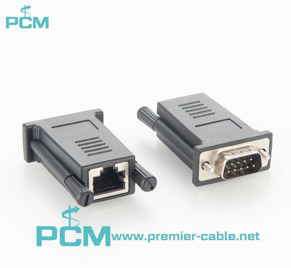 RJ45 to DB9 Male Adaptor ADP-RJ458P-DB9M