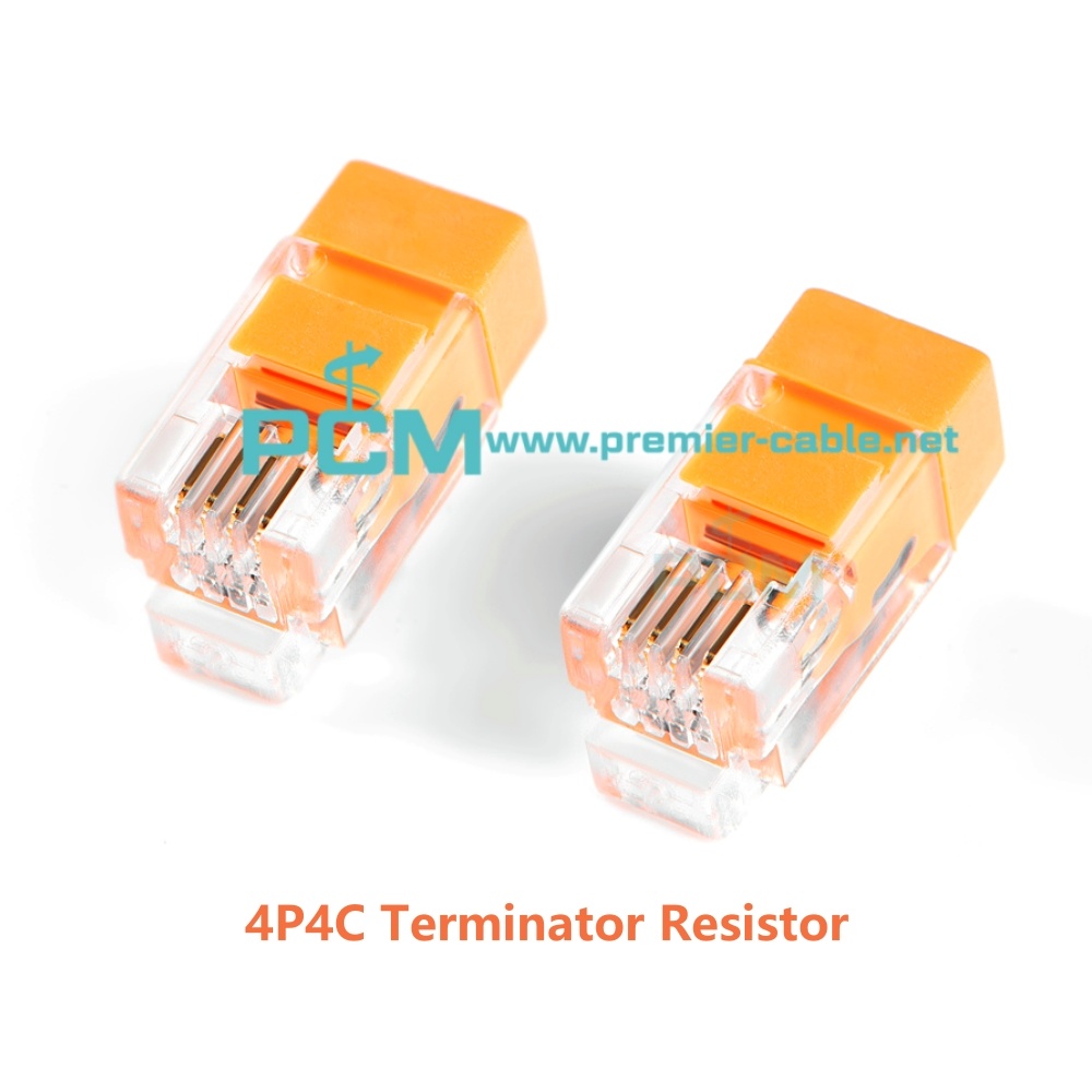 4P4C RS485 Bus Terminator Resistor 120 Ohm RJ9 RJ10 RJ11