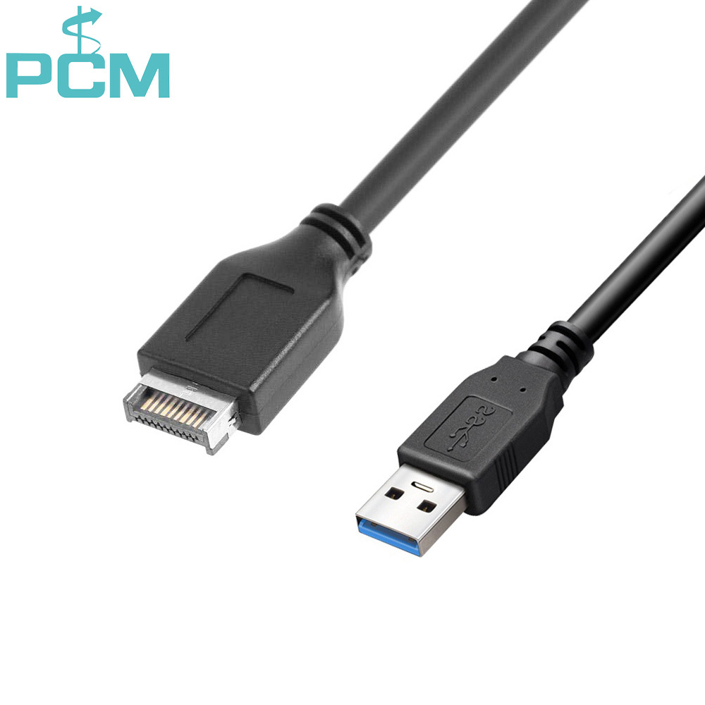 USB 3.1 Front Panel Header Type-E Male to USB 3.0 Type-A Female Cable 
