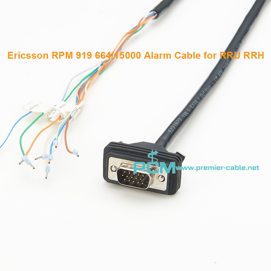 Ericsson RPM 919 664/15000 Alarm Cable for RRU RRH 