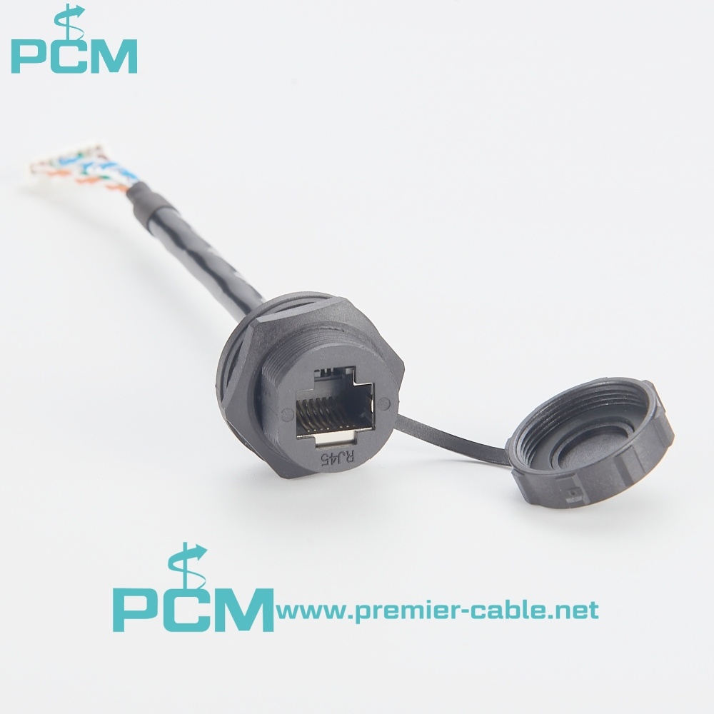 IP67 RJ45 Female to JST Molex Connector Housing Cable 