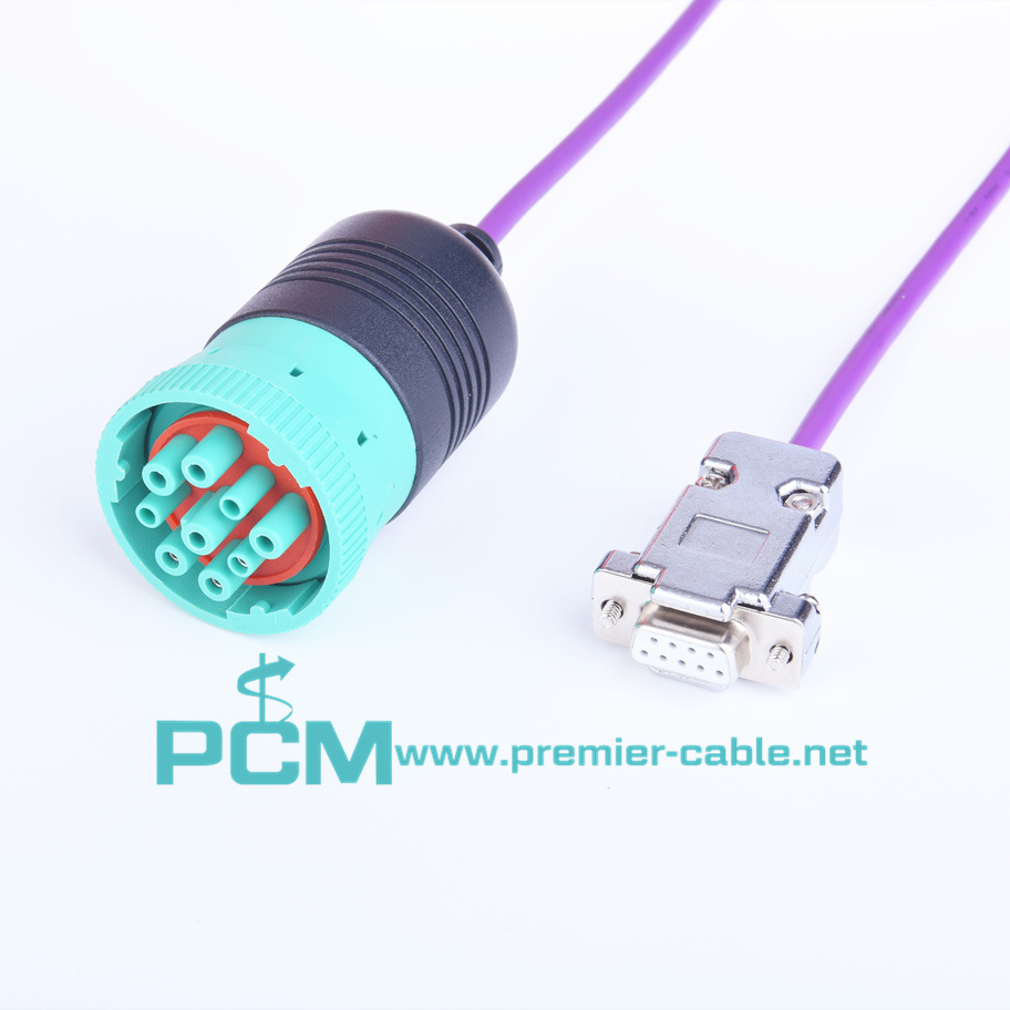 J1939 CAN Cable Type 2 DEUTSCH connector to DB9