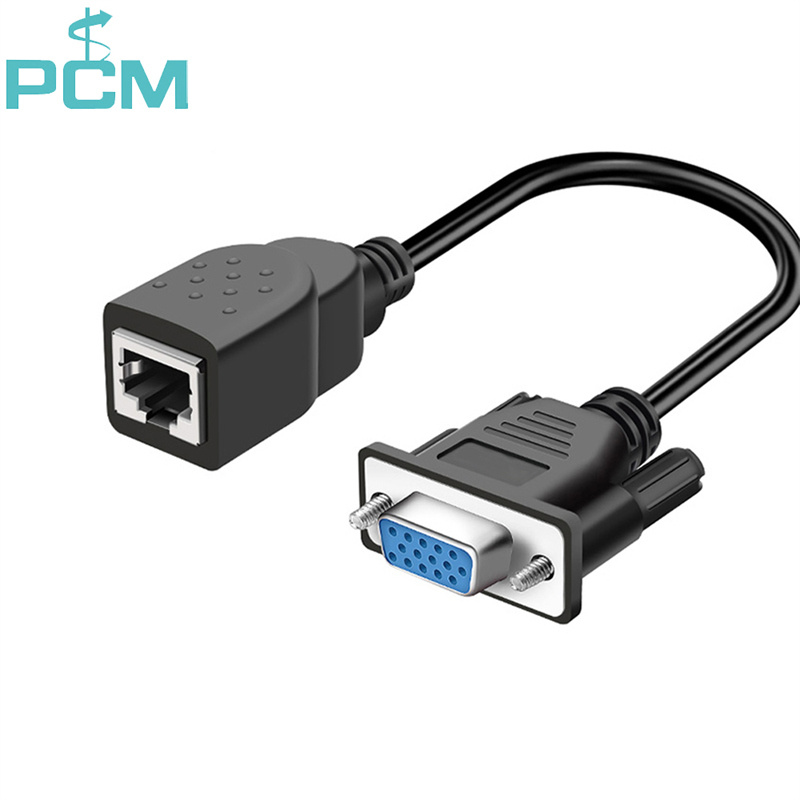 VGA Female to RJ45 Female converter adapter connector 