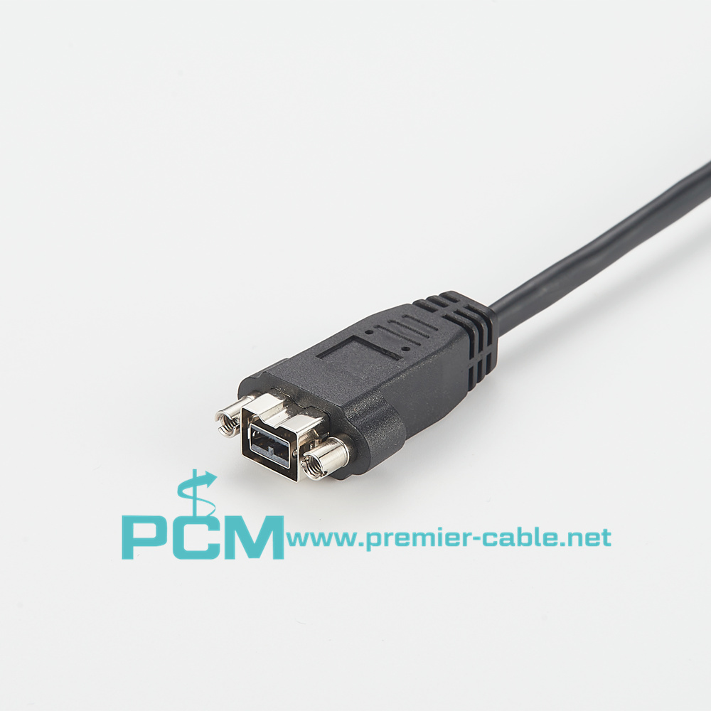IEEE1394B male to female extension cable