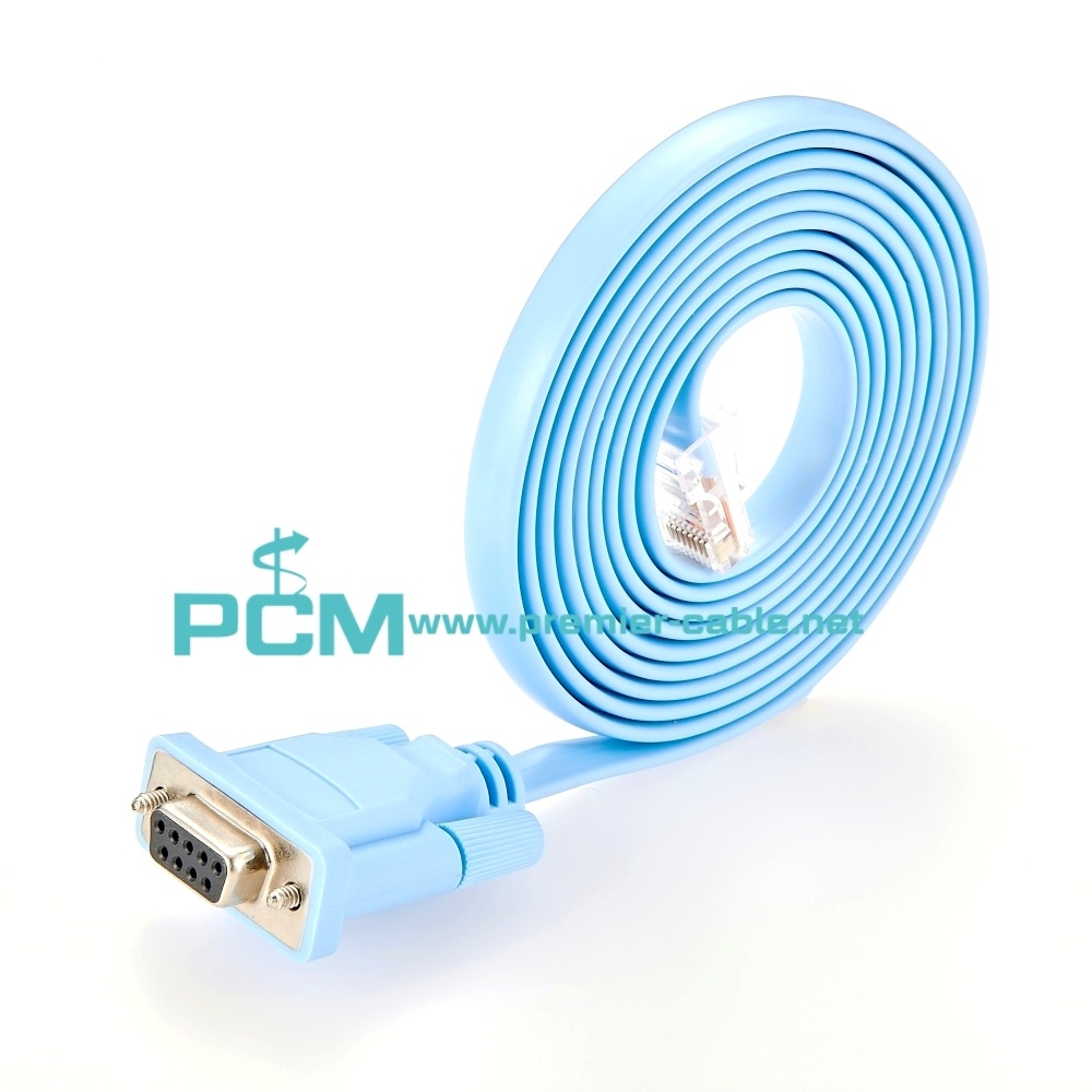DB9 to RJ45 Router Rollover Console Cable Cisco 72-3383-01