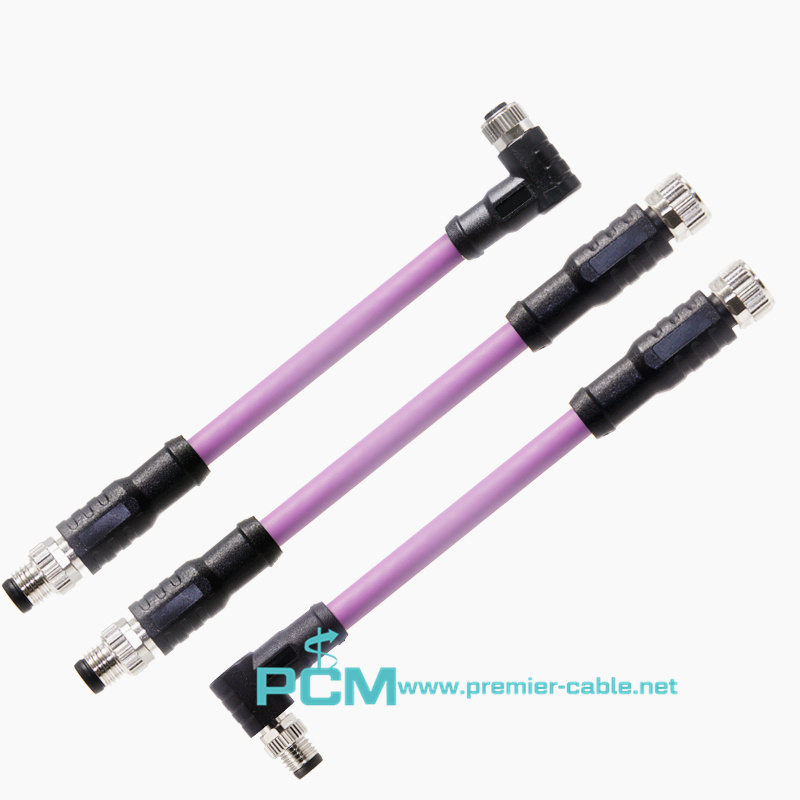 M12 Industrial Ethernet PROFIBUS network cable  