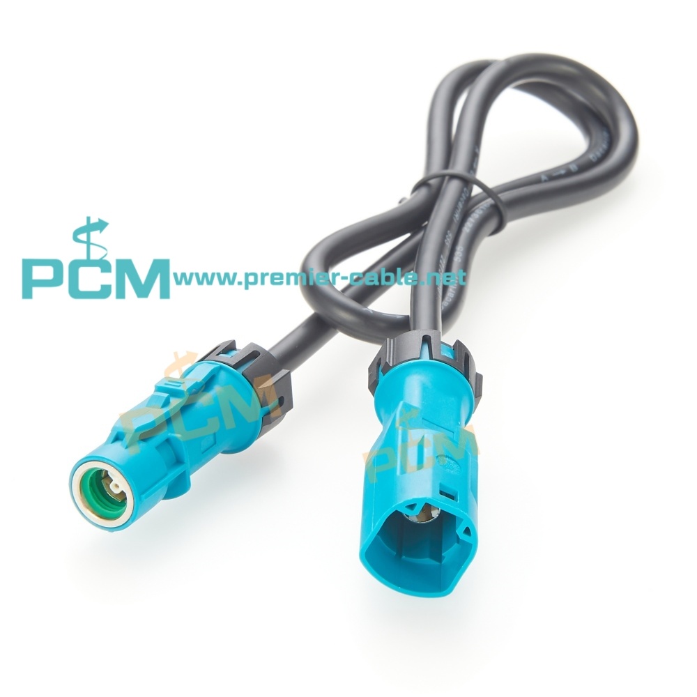 Waterproof Fakra HSD to HSD Cable Assemblies Reverse Camera