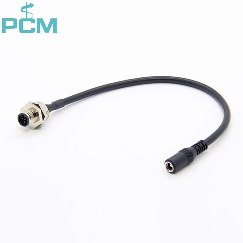 M12 to DC female cable
