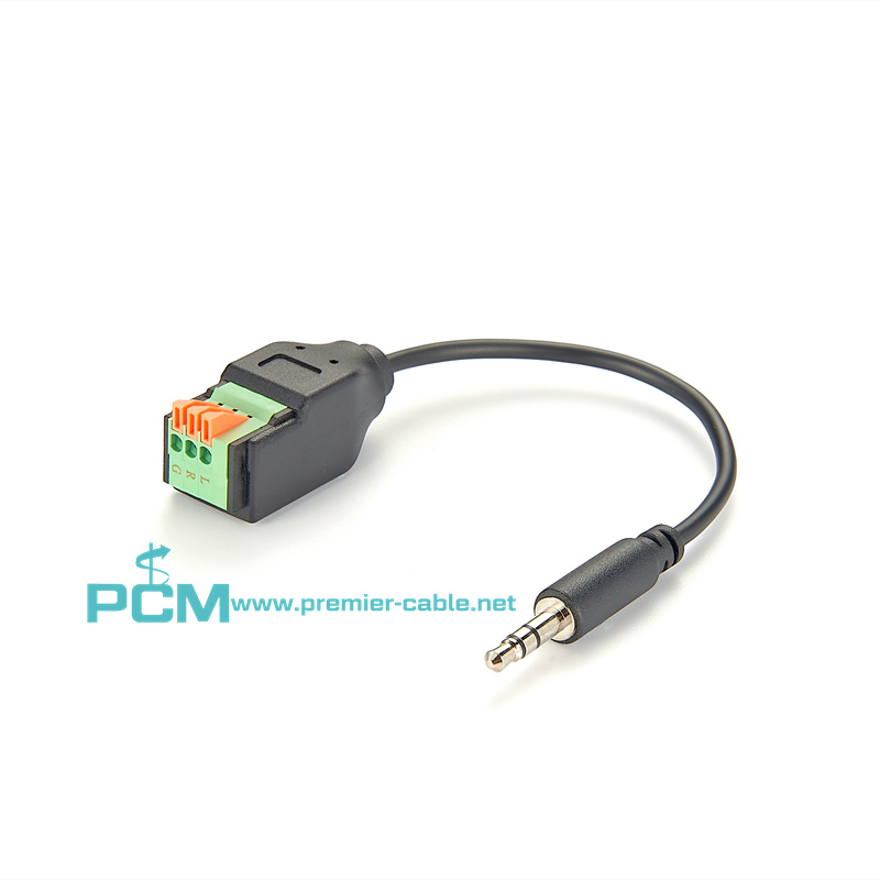 3.5mm Stereo Male to Terminal Block Cable